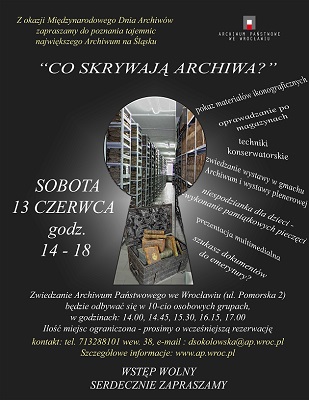 Dzień Otwarty w Archiwum Państwowym we Wrocławiu