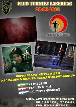 Nocny turniej Lasertag w Hasta La Vista