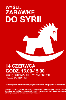 Zbiórka zabawek dla dzieci z Syrii