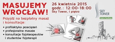 „Masujemy Wrocław” w Sky Tower - bezpłatne konsultacje fizjoterapeutów.
