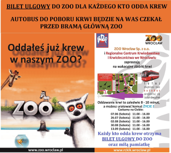 Zbbiórka krwi w zoo