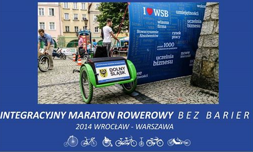 Integracyjny Maraton Rowerowy Wrocław - Warszawa 2014 \" data-mce-src=