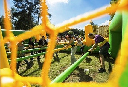 Gigantyczne piłkarzyki w Aquaparku