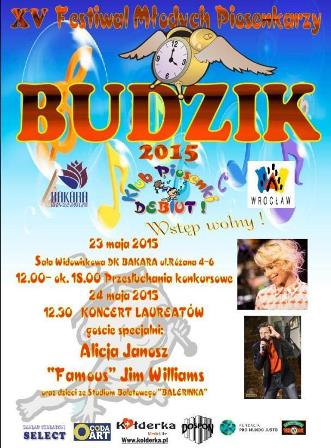 XV Festiwal Młodych Piosenkarzy BUDZIK 2015