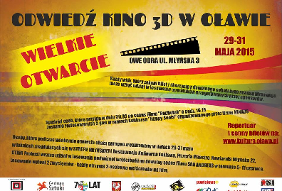 Wielkie otwarcie KINA ODRA w Oławie - weekendowy maraton filmowy