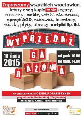 Wyprzedaż garażowa na Grabiszynku