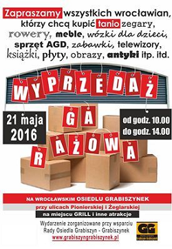 Wyprzedaż garażowa na Grabiszynku