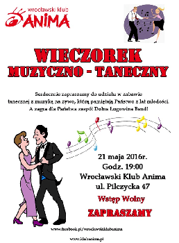 Wieczorek taneczno - muzyczny w Animie