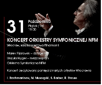 Koncert Orkiestry Symfonicznej NFM, dedykowany pamięci zmarłych artystów Wrocławia