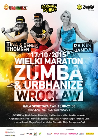 Wielki Charytatywny Maraton Zumba & Urbhanize dla Psiaków