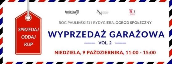 Wyprzedaż garażowa w Ogrodzie Społecznym