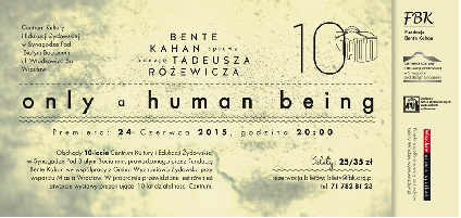 24 czerwca - 10-lecie Centrum Kultury i Edukacji Żydowskiej w Synagodze Pod Białym Bocianem
