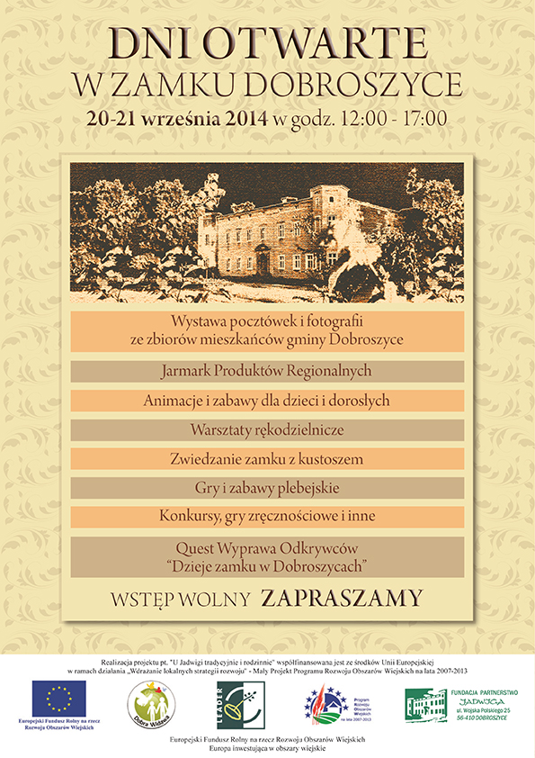 Dni Otwarte w Pałacu Dobroszyce