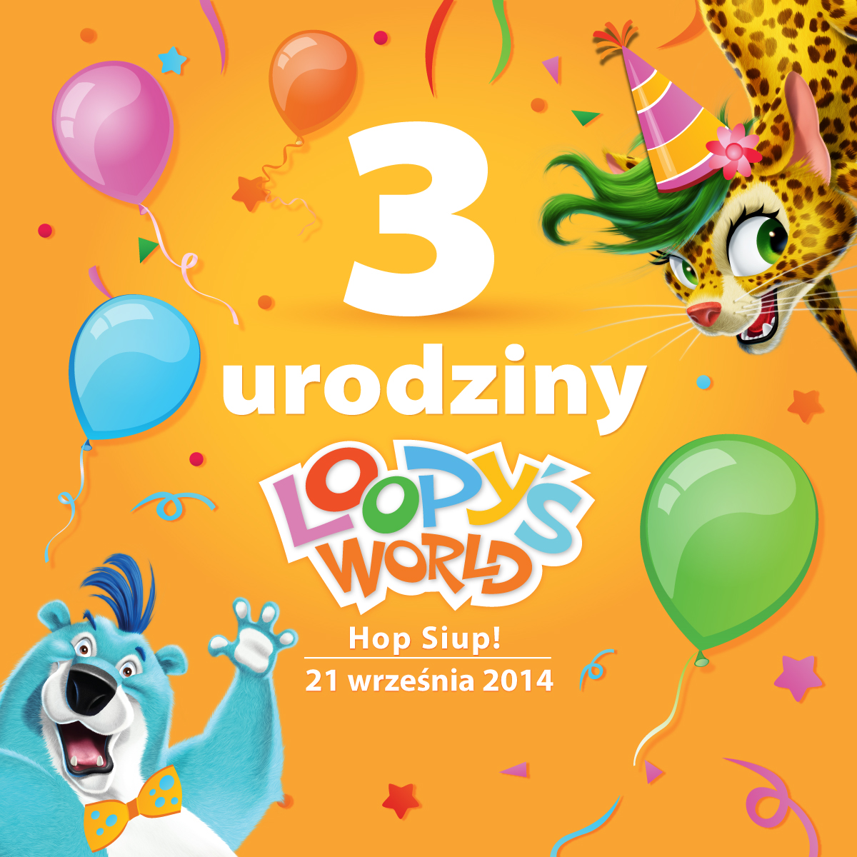 3. Urodziny Loopy’s World, czyli hop siup z ulubionymi bohaterami dzieci