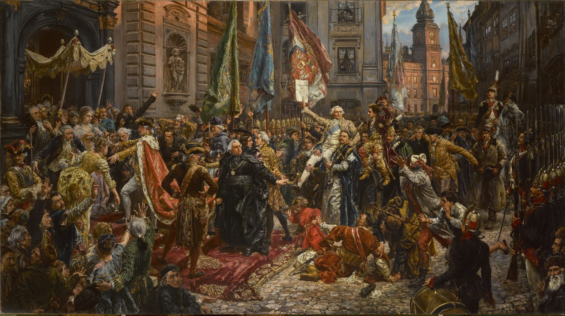 Konstytucja 3 maja. Obraz Jana Matejki. Mazurek 3 maja