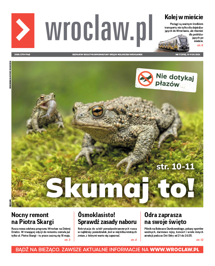 Zdjecie okładki biuletynu - Dwie żaby i napis: Nie dotykaj płazów!