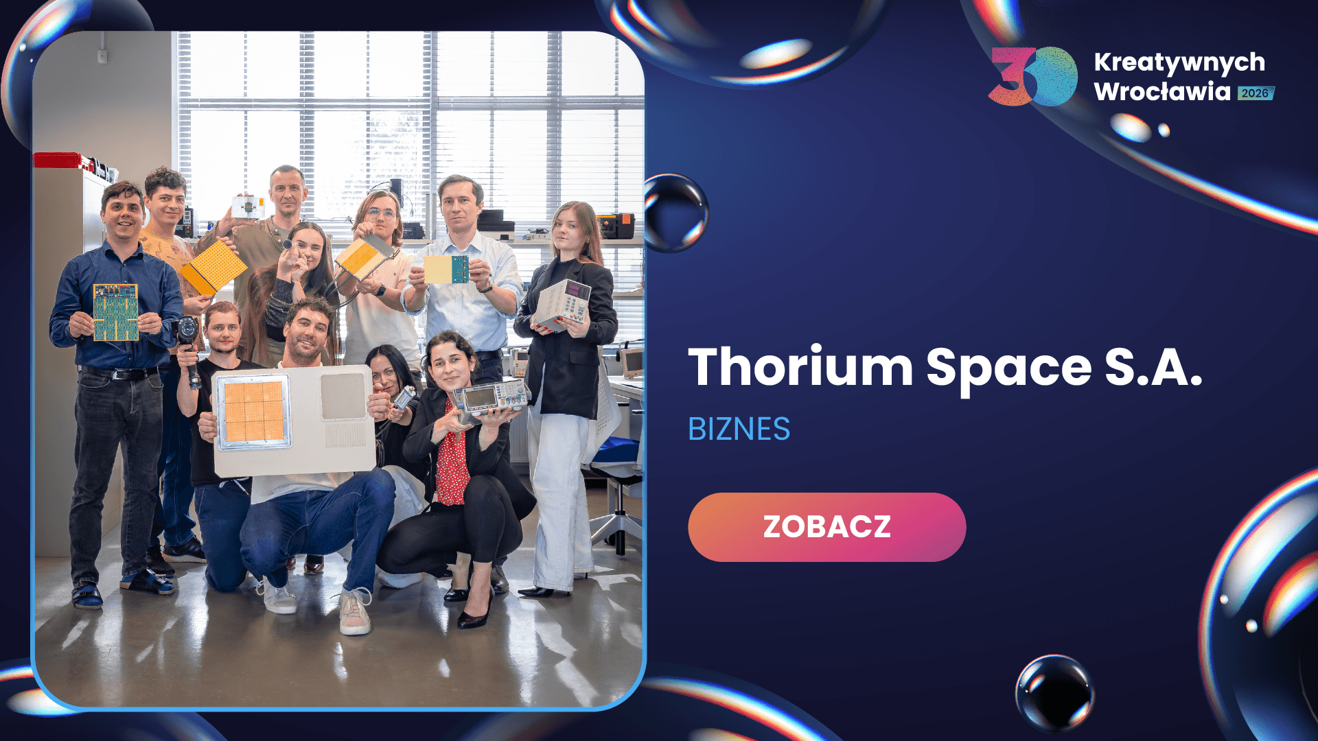 Thorium Space: Rozwijają technologie kosmiczne [30 Kreatywnych Wrocławia 2026]
