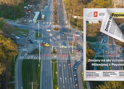 Zmiany na skrzyżowaniu Milenijnej z Popowicką [BIULETYN WROCLAW.PL]