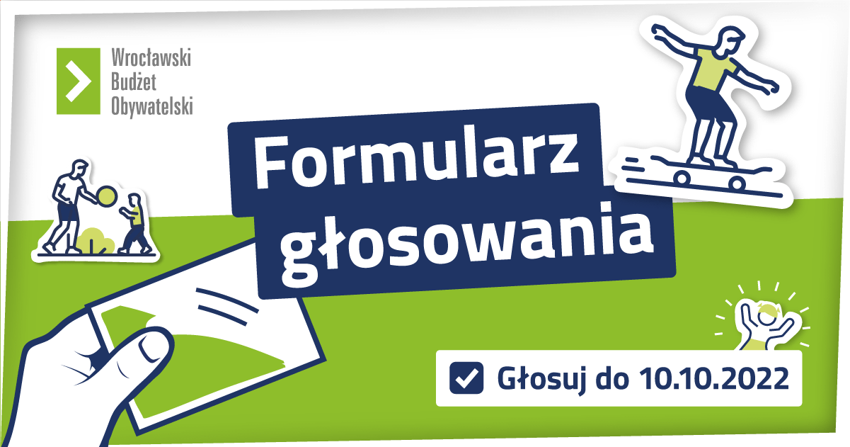 Formularz głosowania - WBO 2022 - Wrocław rozmawia