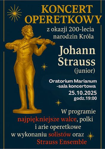Zdjęcie wydarzenia Koncert operetkowy z okazji 200. rocznicy urodzin Johanna Straussa