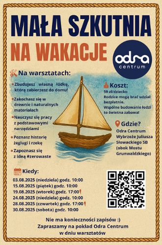 Zdjęcie wydarzenia Mała Szkutnia na wakacje!