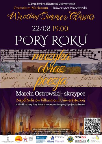 Zdjęcie wydarzenia Koncert „Pory Roku – muzyka, obraz, poezja”