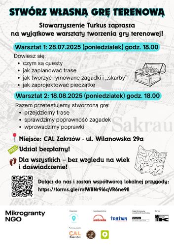 Zdjęcie wydarzenia Wyjątkowe warsztaty tworzenia gry terenowej