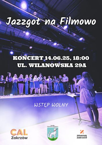 Zdjęcie wydarzenia Jazzgot na Filmowo! Koncert grupy wokalnej Jazzgot nad Widawą