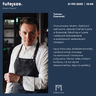 Zdjęcie wydarzenia Tutejsze – kolacja degustacyjna w Restauracji Gustaw
