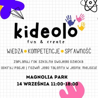 Zdjęcie wydarzenia Kideolo fun&create event - odkryj pasję i talent swojego dziecka
