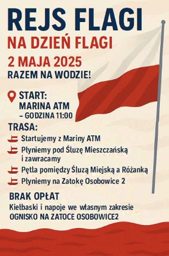 Zdjęcie wydarzenia Rejs Flagi z okazji Dnia Polskiej Flagi