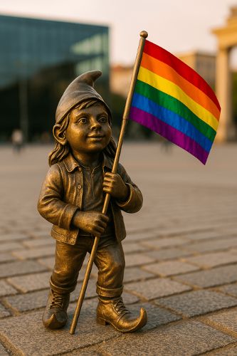 Zdjęcie wydarzenia Odsłonięcie Krasnala Równiczka na Placu Wolności