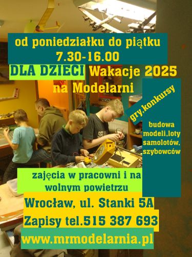 Zdjęcie wydarzenia Wakacyjna Modelarnia dla dzieci