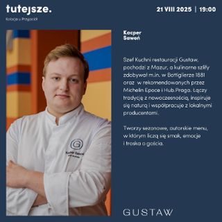 Zdjęcie wydarzenia Tutejsze – kolacja degustacyjna w Restauracji Gustaw