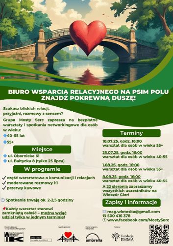 Zdjęcie wydarzenia Biuro Wsparcia Relacyjnego na Psim Polu – Znajdź pokrewną duszę