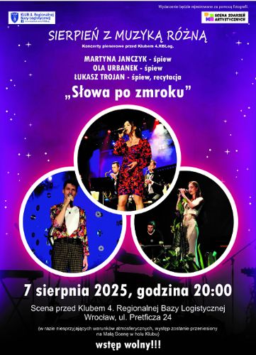 Zdjęcie wydarzenia Sierpień z muzyka różną – „Słowa po zmroku”