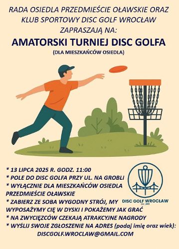 Zdjęcie wydarzenia Amatorski turniej Disc Golfa
