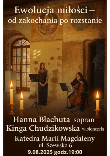 Zdjęcie wydarzenia Ewolucja miłości – od zakochania po rozstanie. Koncert muzyki klasycznej w blasku świec
