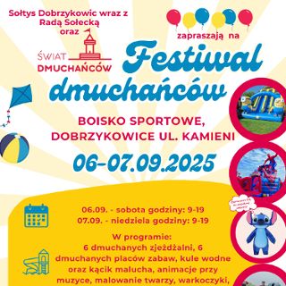 Zdjęcie wydarzenia Festiwal dmuchańców w Dobrzykowicach