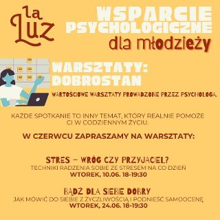 Zdjęcie wydarzenia „Stres – wróg czy przyjaciel?” Bezpłatne warsztaty dla młodzieży