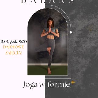 Zdjęcie wydarzenia Znajdź swój balans! Darmowa joga w Studio Treningu Personalnego Forma+