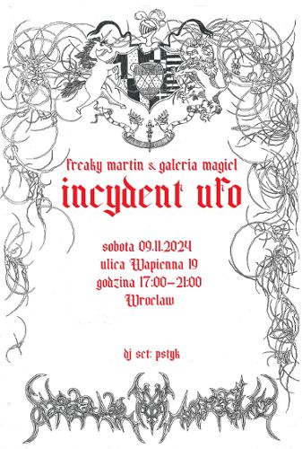 Zdjęcie wydarzenia Wystawa "INCYDENT UFO" | Freaky Martin w Galerii Magiel