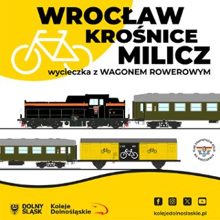 Zdjęcie wydarzenia Historycznym pociągiem do Krośnic i Milicza na wycieczkę rowerową