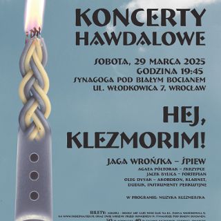 Zdjęcie wydarzenia Koncert Hawdalowy – Hej, Klezmorim!
