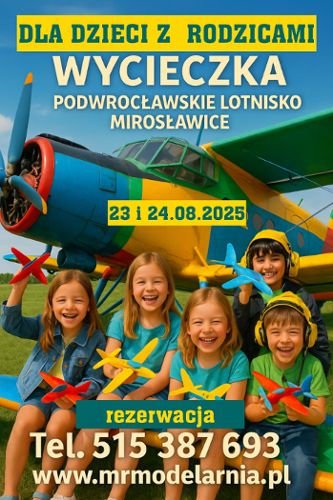 Zdjęcie wydarzenia Rodzinna wycieczka edukacyjna na podwrocławskim lotnisku Mirosławice