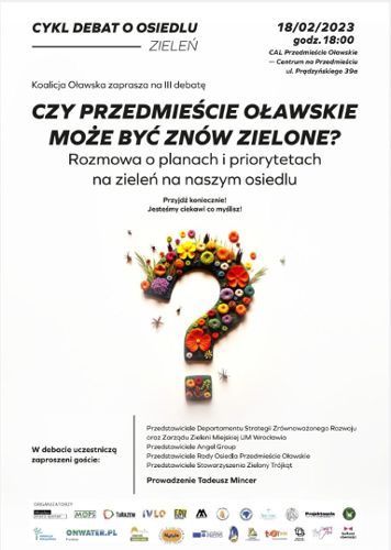 Zdjęcie wydarzenia Czy Przedmieście Oławskie może być znów zielone? Zaproszenie na debatę osiedlową