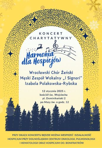 Zdjęcie wydarzenia Koncert Charytatywny „Harmonia dla Hospicjów”