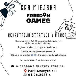 Zdjęcie wydarzenia Freedom Games – gra miejska