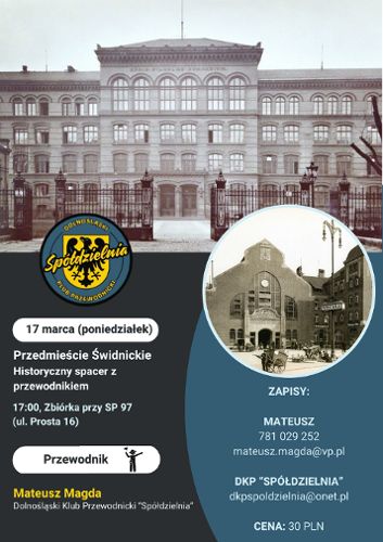 Zdjęcie wydarzenia Przedmieście Świdnickie. Historyczny spacer z przewodnikiem