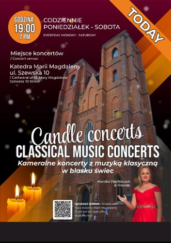 Zdjęcie wydarzenia Kameralne koncerty z muzyką klasyczną w blasku świec